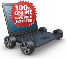 100% Online Now with no Tests